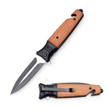 Snake Eye Tactical Spring Assist Knife 4.75" Closed Engraving